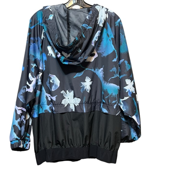 Ivy Park Ink Cloud Hoodie Pullover Oversized Windbreaker Track Jacket - Picture 7 of 11